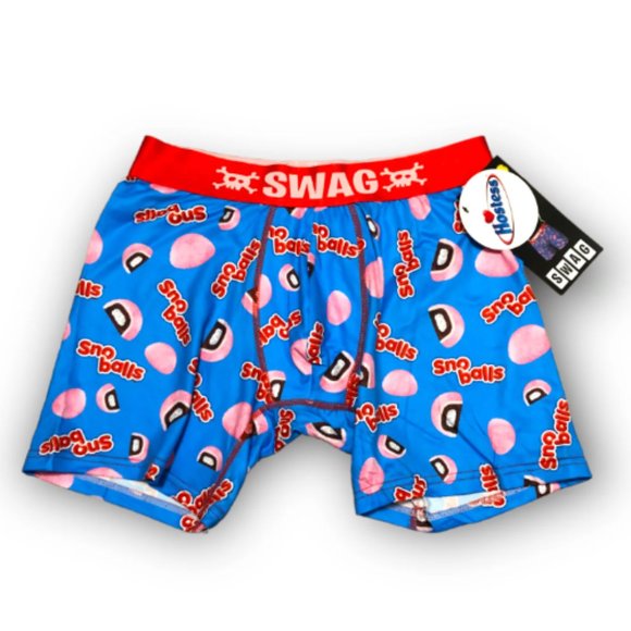 Swag Underwear & Socks Swag Mens Hostess Sno Balls Boxer Briefs Size Large 3436 New In Box